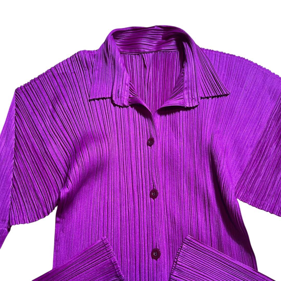 PLEATS PLEASE イッセイミヤケ　シャツ　ブラウス　長袖