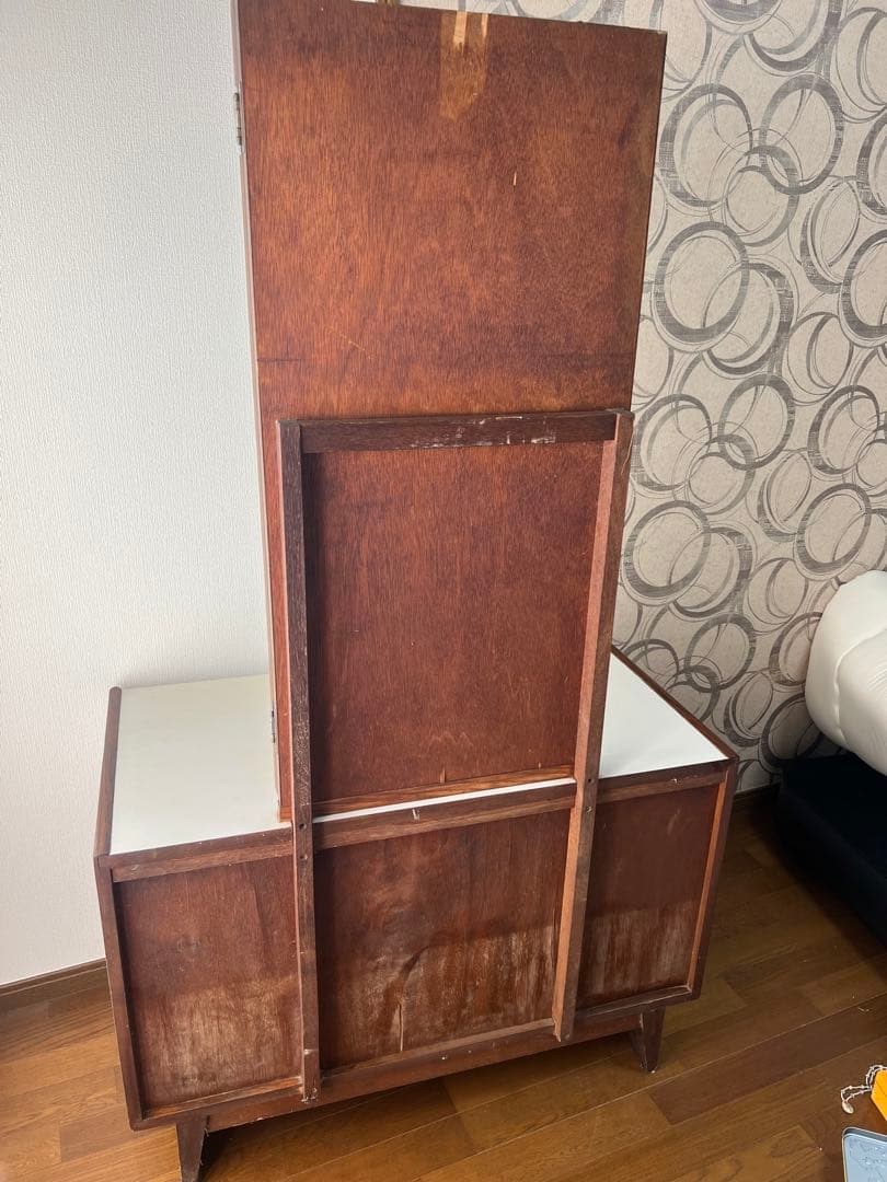 昭和レトロ 三面鏡 ドレッサー 鏡台 ヴィンテージ アンティーク 店舗什器