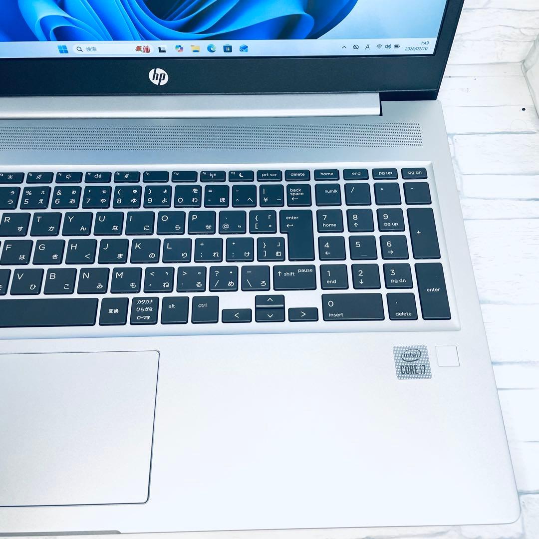 hp probook 450 G7 core i7 10世代　512／16gb