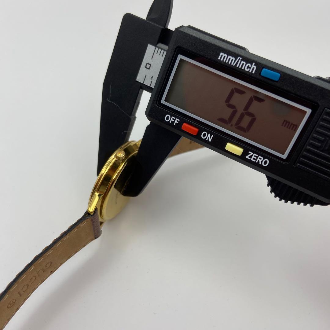 GUCCI グッチ 3000.2.M 腕時計 純正ベルト ゴールド文字盤 箱