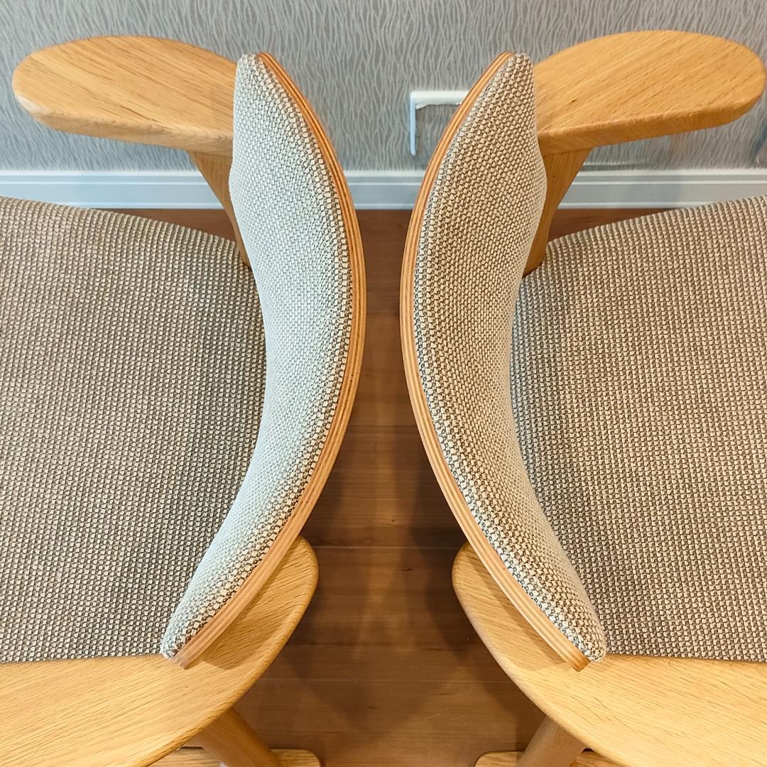 美品　INOUE Associates　アームチェア　中座椅子　2脚セット