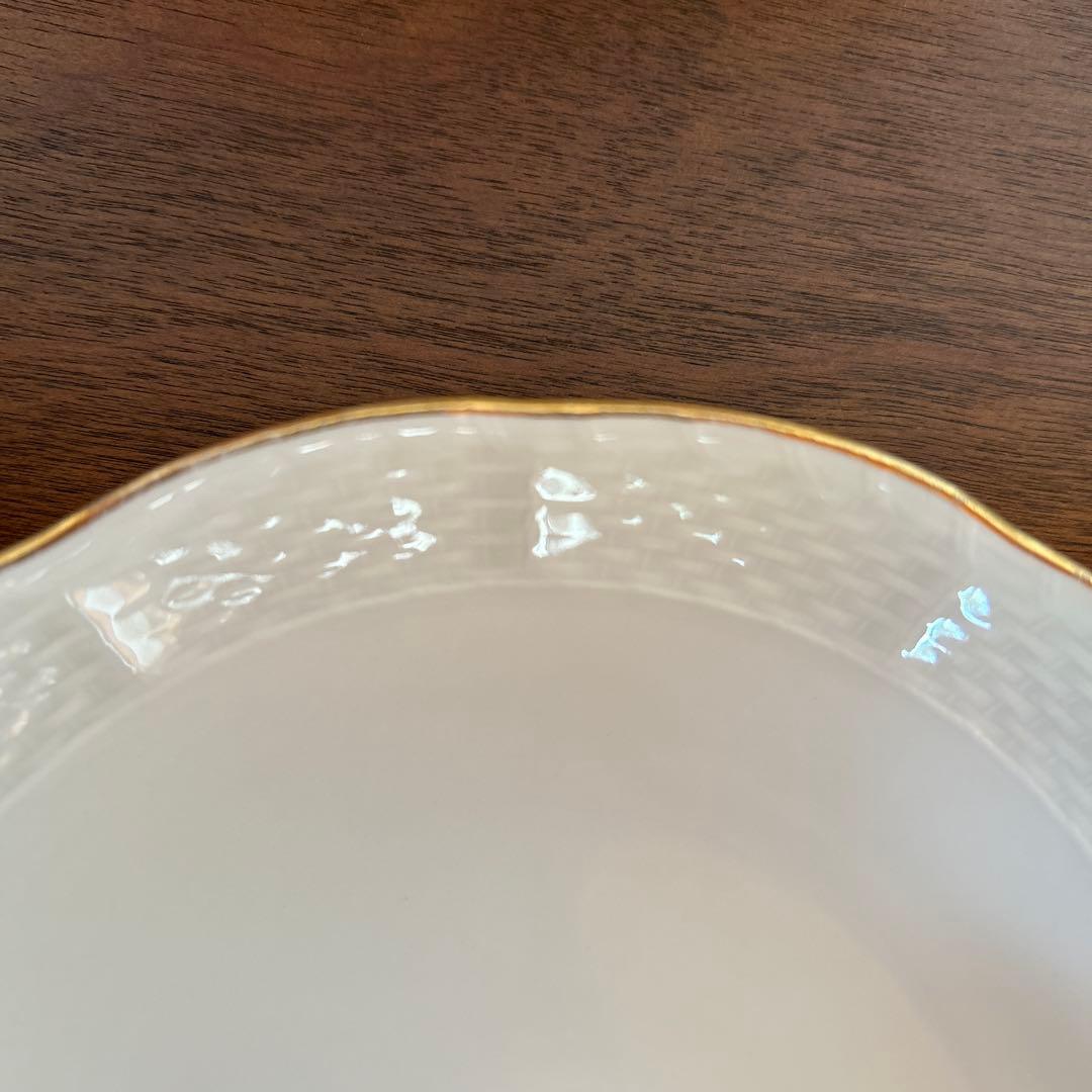 リチャードジノリ　ボンジョルノプルーンスーププレート　ベッキオホワイト　5枚