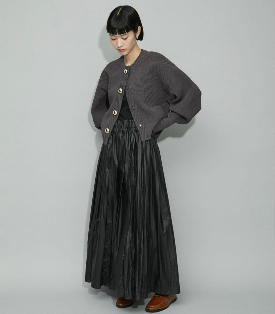 【美品】ADAM ET ROPÉ BIGボタンニットカーディガンF グレー