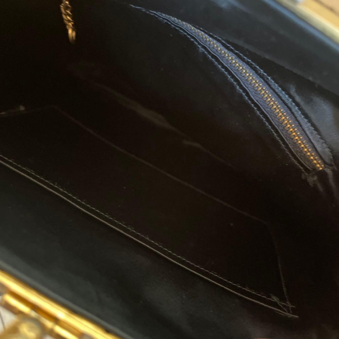 手刺繍　ビーズバッグ　ゴブラン織り 　和装　パーティーバッグ　プチポアン　がま口