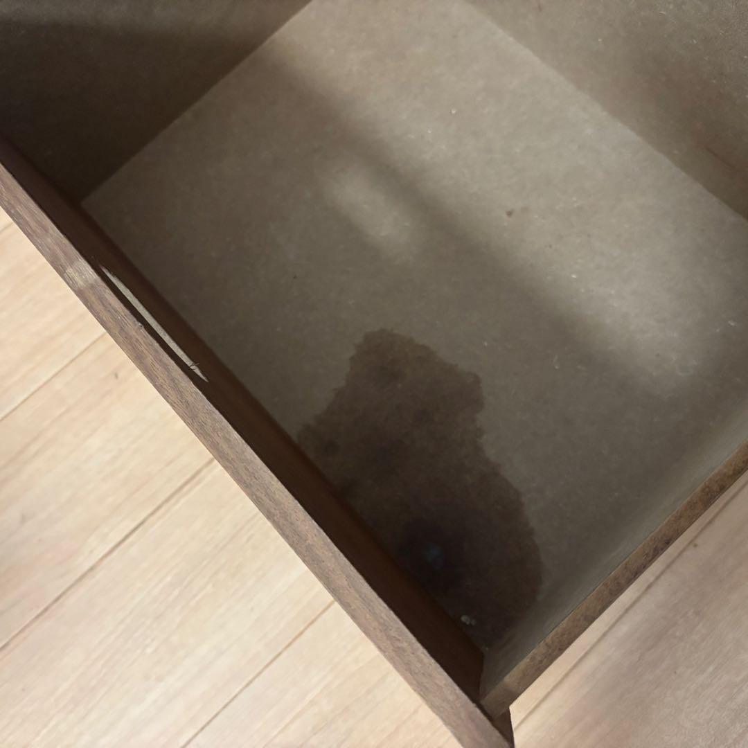 【送料込・無印良品】スタッキングシェルフ ウォールナット ５段×２列 引出し3個