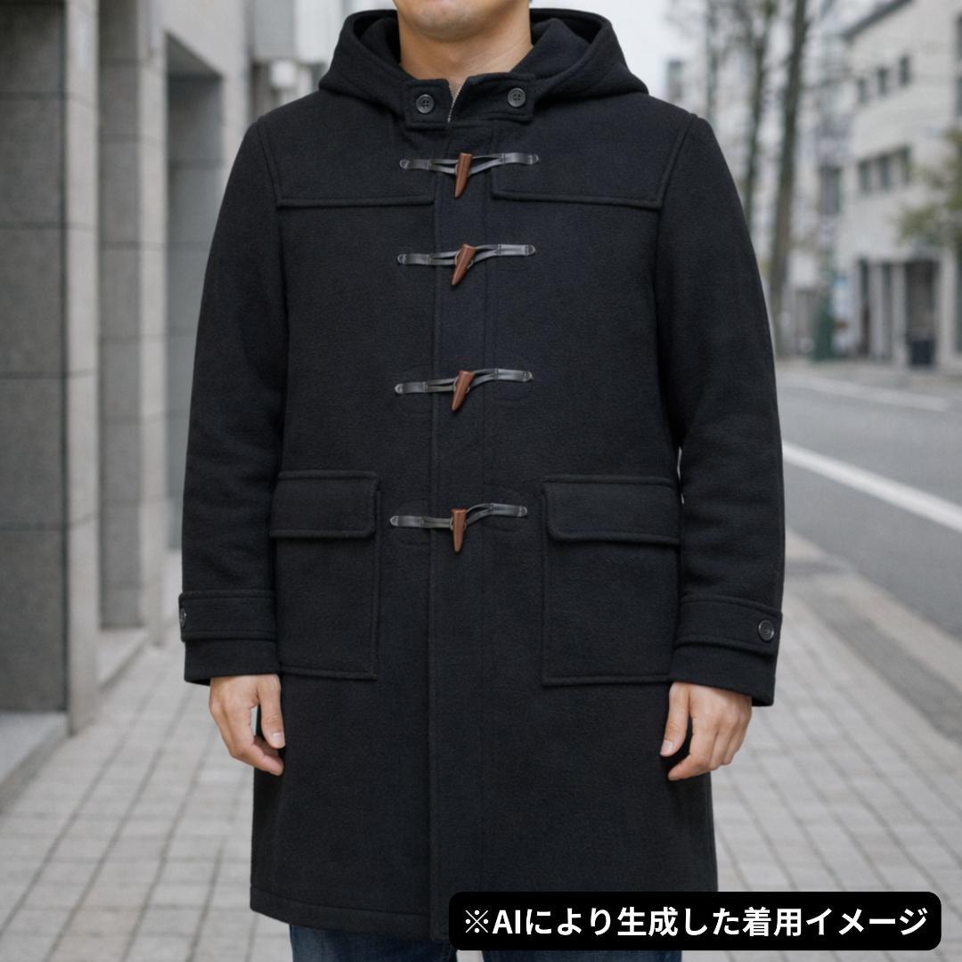 美品✨グローバーオール ダッフルコート ロング丈 チェック柄 トグル L相当