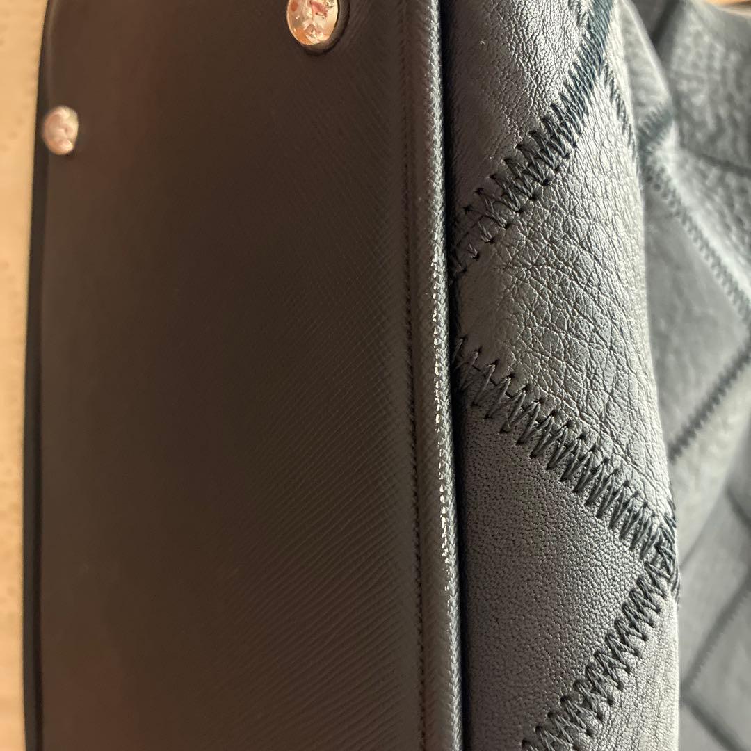 TRION トライオン トートバッグ ボストントート（シボ革） パネル