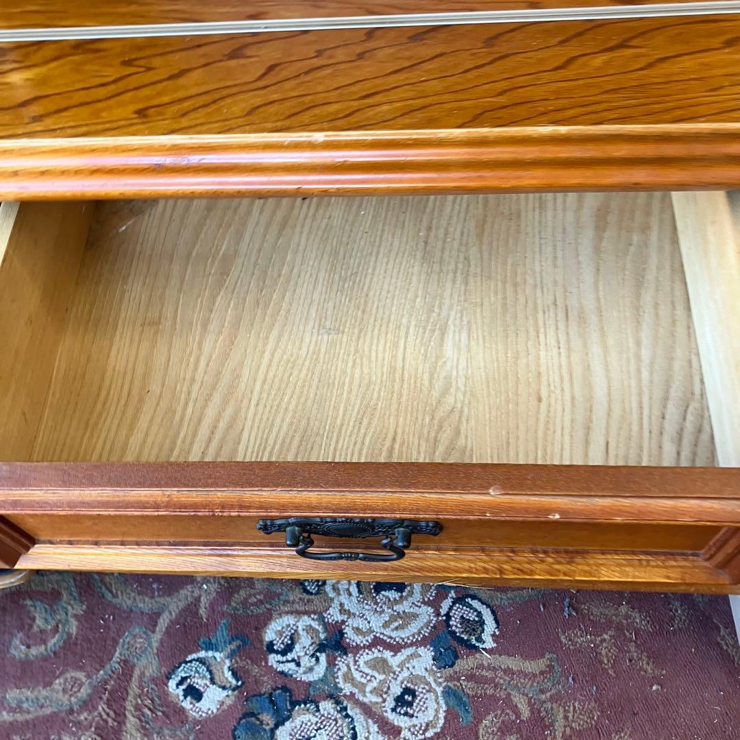 昭和レトロ 北城産業 大型 木製サイドボード 飾り棚 古家具 古道具 ビンテージ