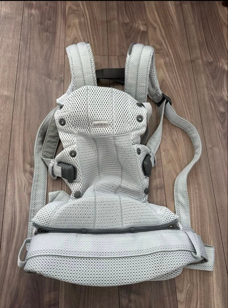 【最上級モデル】ベビービョルン 抱っこ紐 ハーモニー メッシュ シルバー 美品