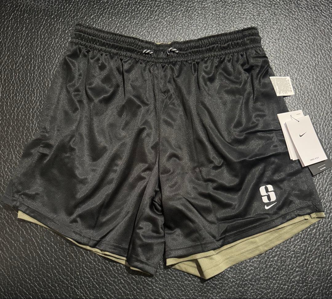 新品‼︎Nike サブリナ　バスパン XLサイズ リバーシブル　黒×オリーブカラー
