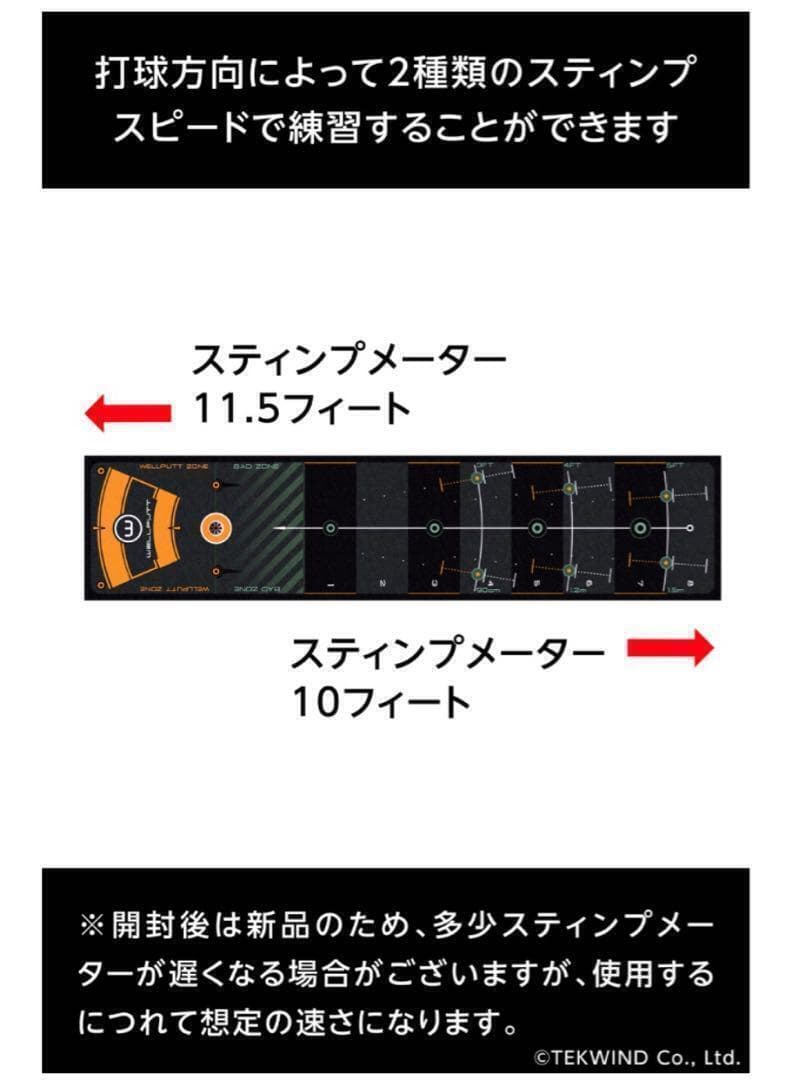 ウェルパット パターマット2m WLP-WELLPUTT/MAT-2M　ゴルフ