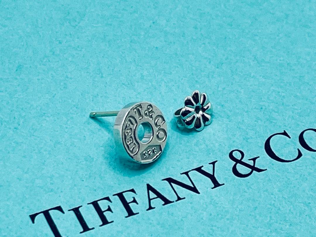 h818 美品　ティファニー　1837 オープン　サークル　ピアス　片耳　925