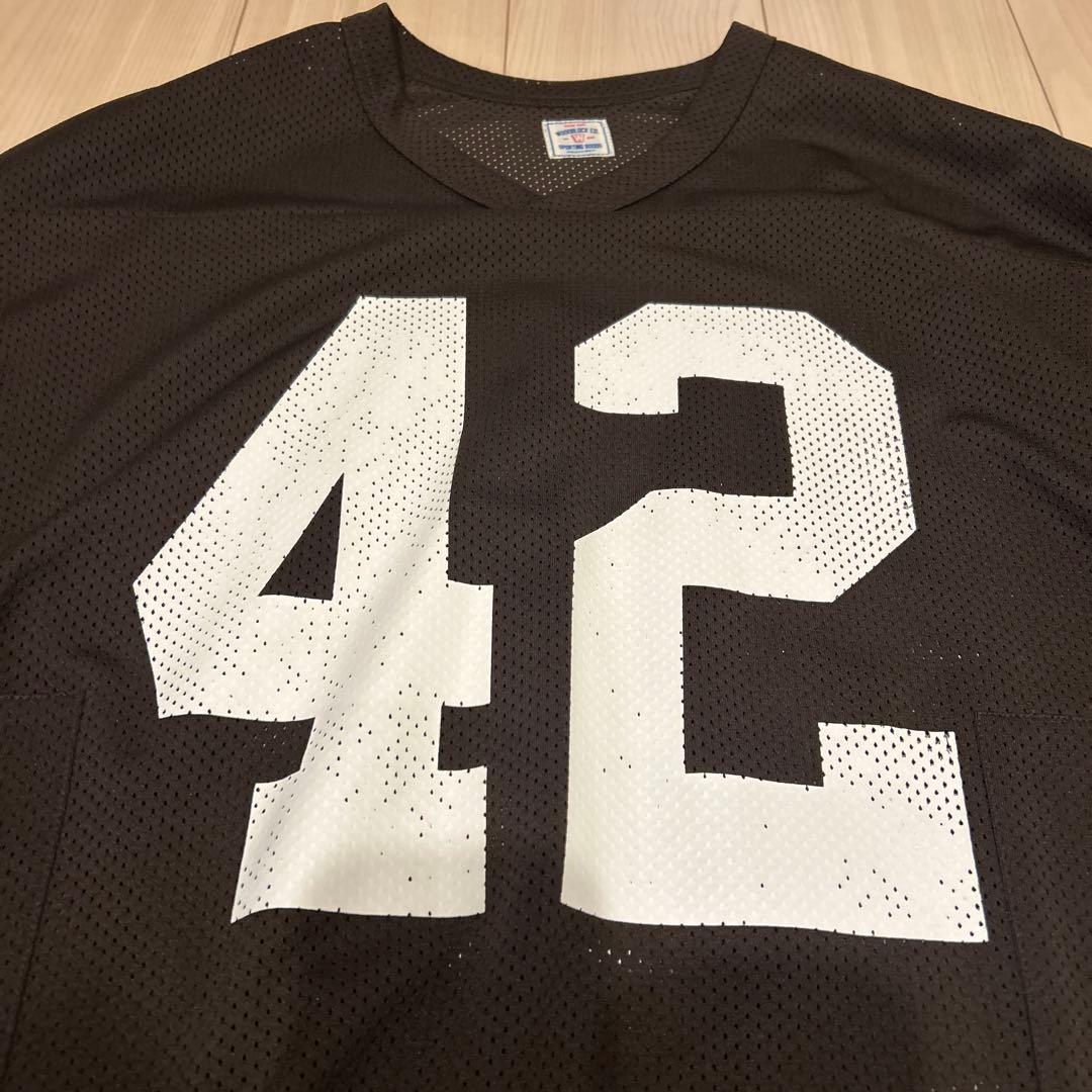 シャツ WOODBLOCK MESH FOOTBALL LS SHIRT BROWN