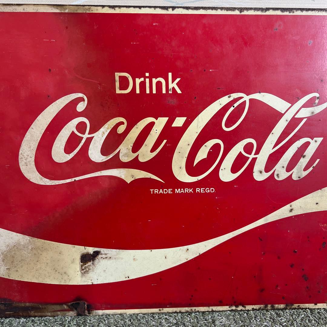 レトロ看板　昭和　コカコーラ看板　アンティーク雑貨