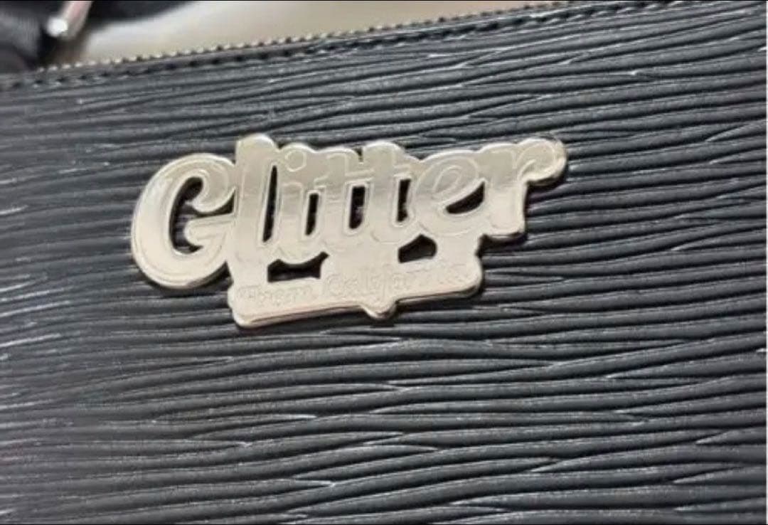 Glitter ブラック ショルダーバッグ