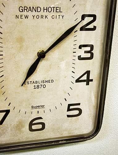 アンダーパス ハングクロック 壁掛け時計 コベントガーデン 工業系 NY-05