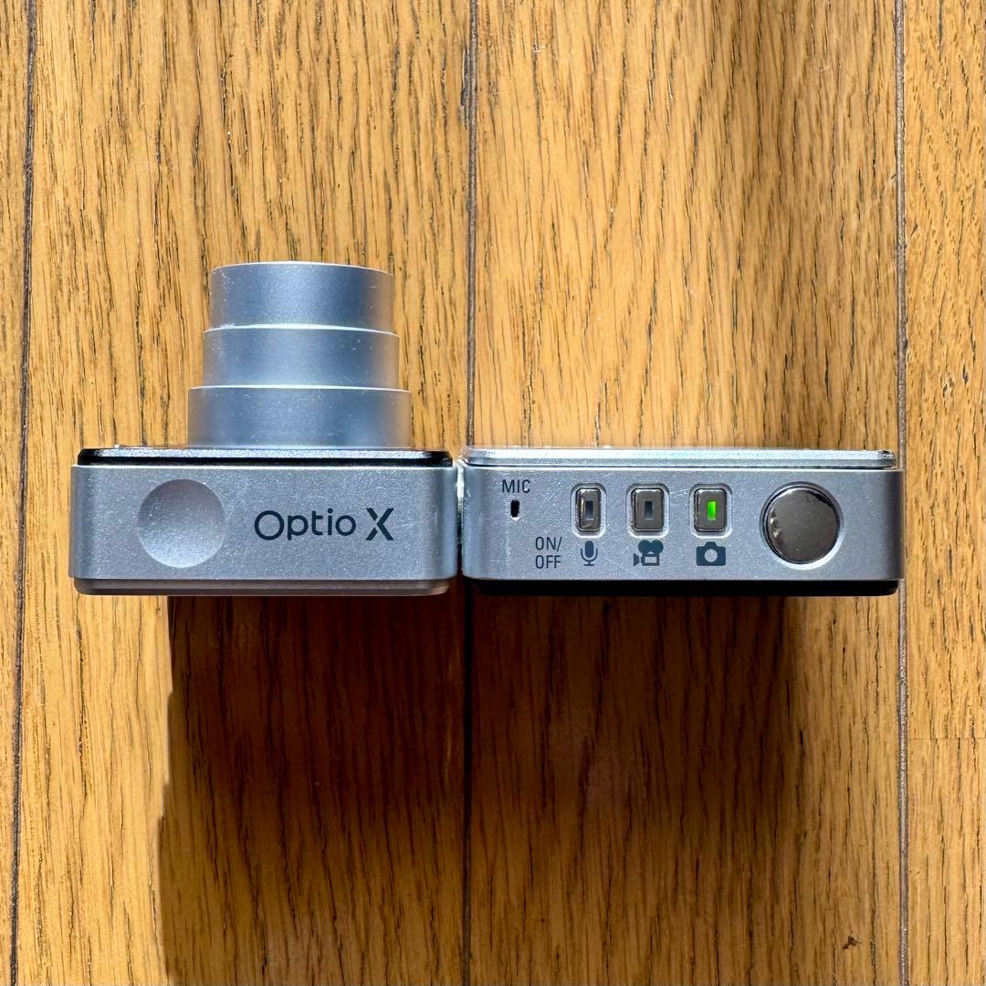 PENTAX Optio X 回転式コンパクトデジカメ + 専用充電スタンド