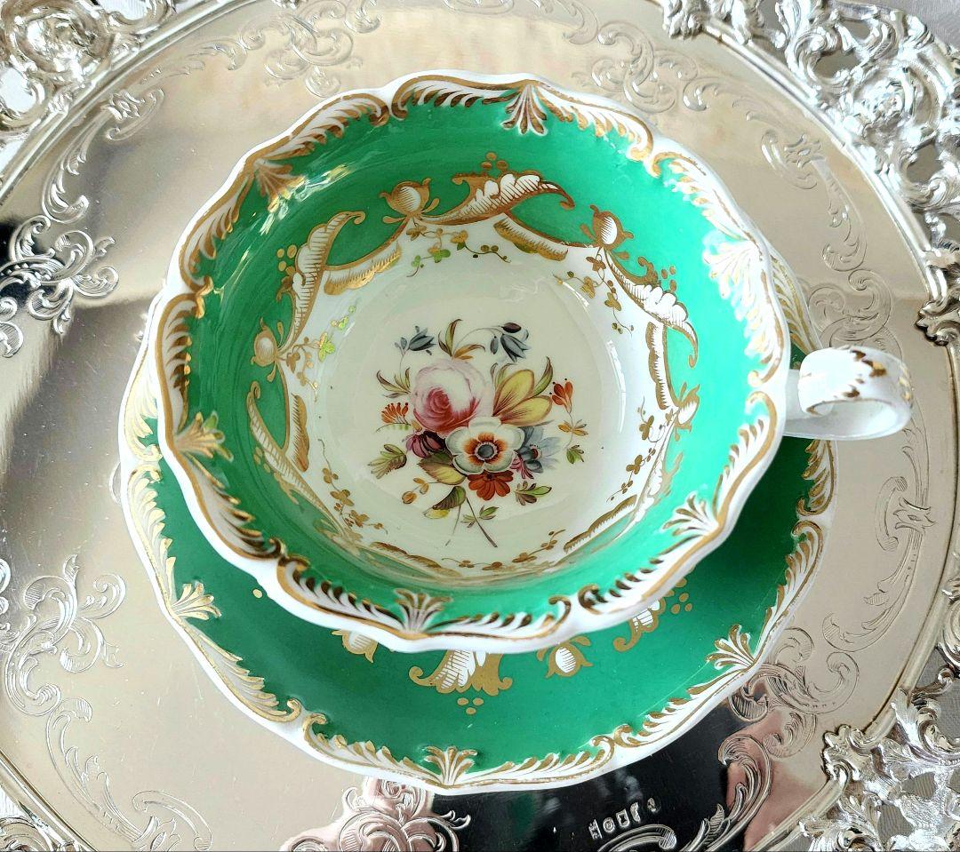 極美品 コールポート 手描き アデレードシェイプ ハンドペイント アンティーク