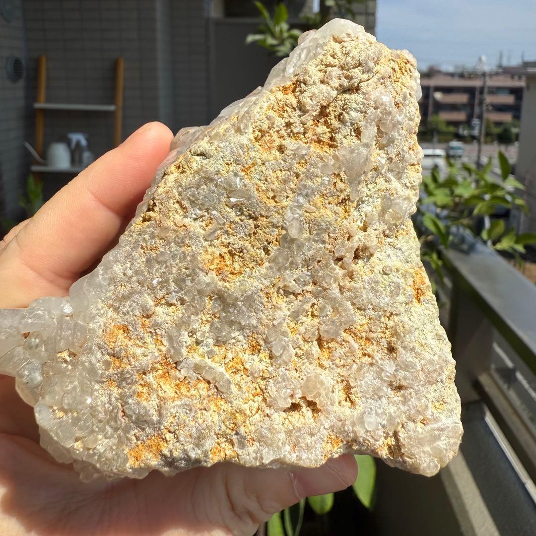 ストロベリーファントムクォーツ　クラスター　自立　ファイヤークォーツ　苺水晶⑥