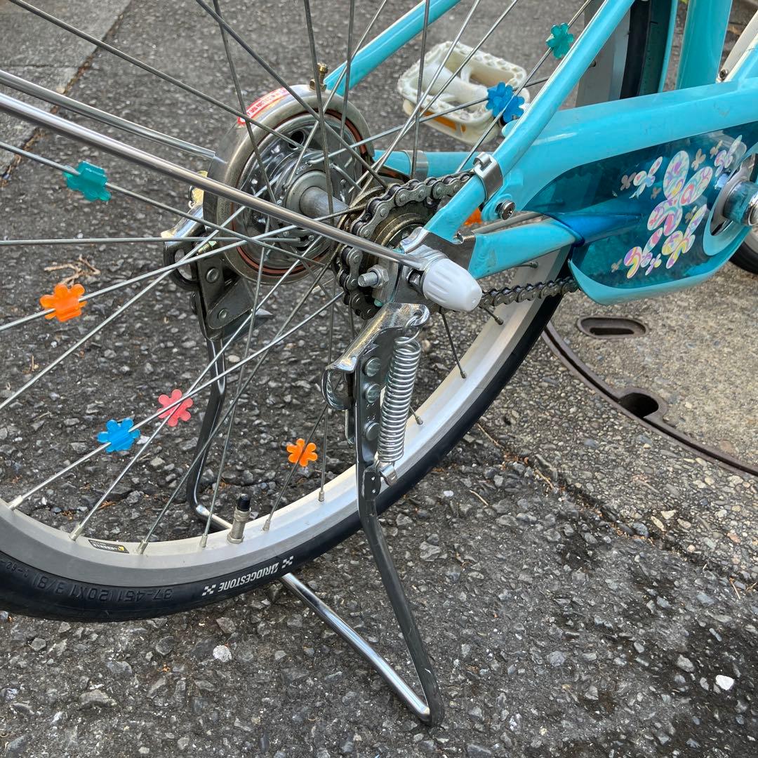 20インチ、説明書付き、ブリヂストン製、子供用自転車 水色 練馬区より