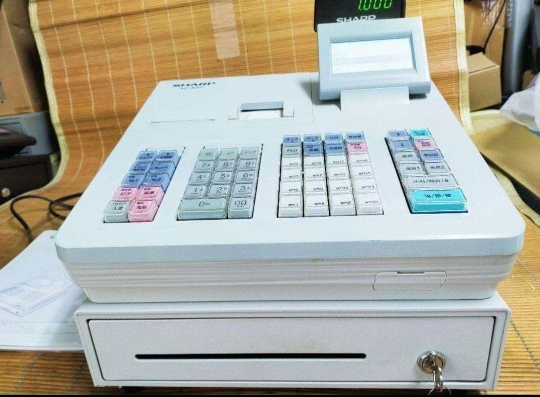 シャープレジスター　XE-A307　PC連携売上管理　フル設定無料　307333