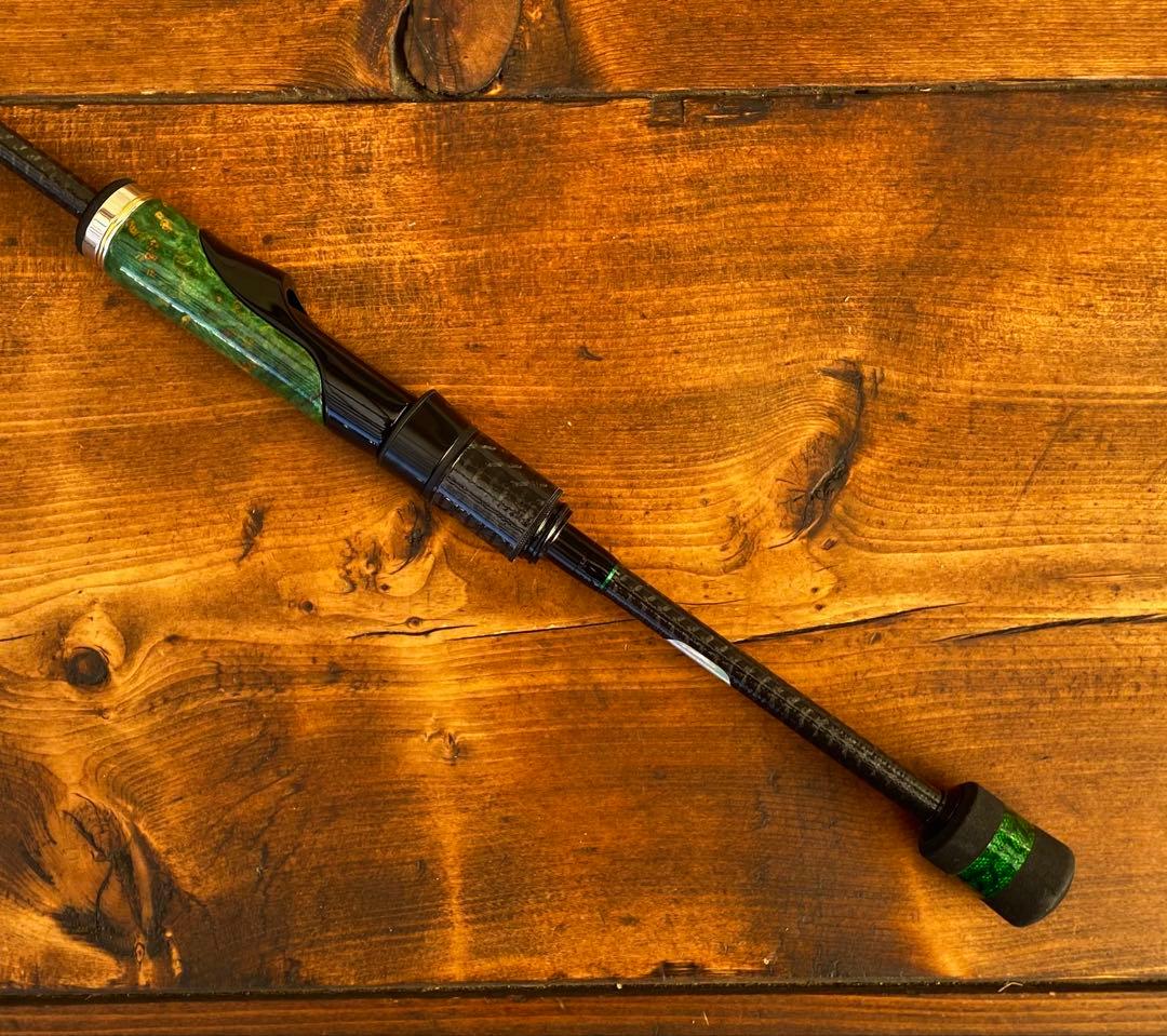 スピニングロッド　S662L バスロッド　バス釣り　トラウト　ウッドグリップ