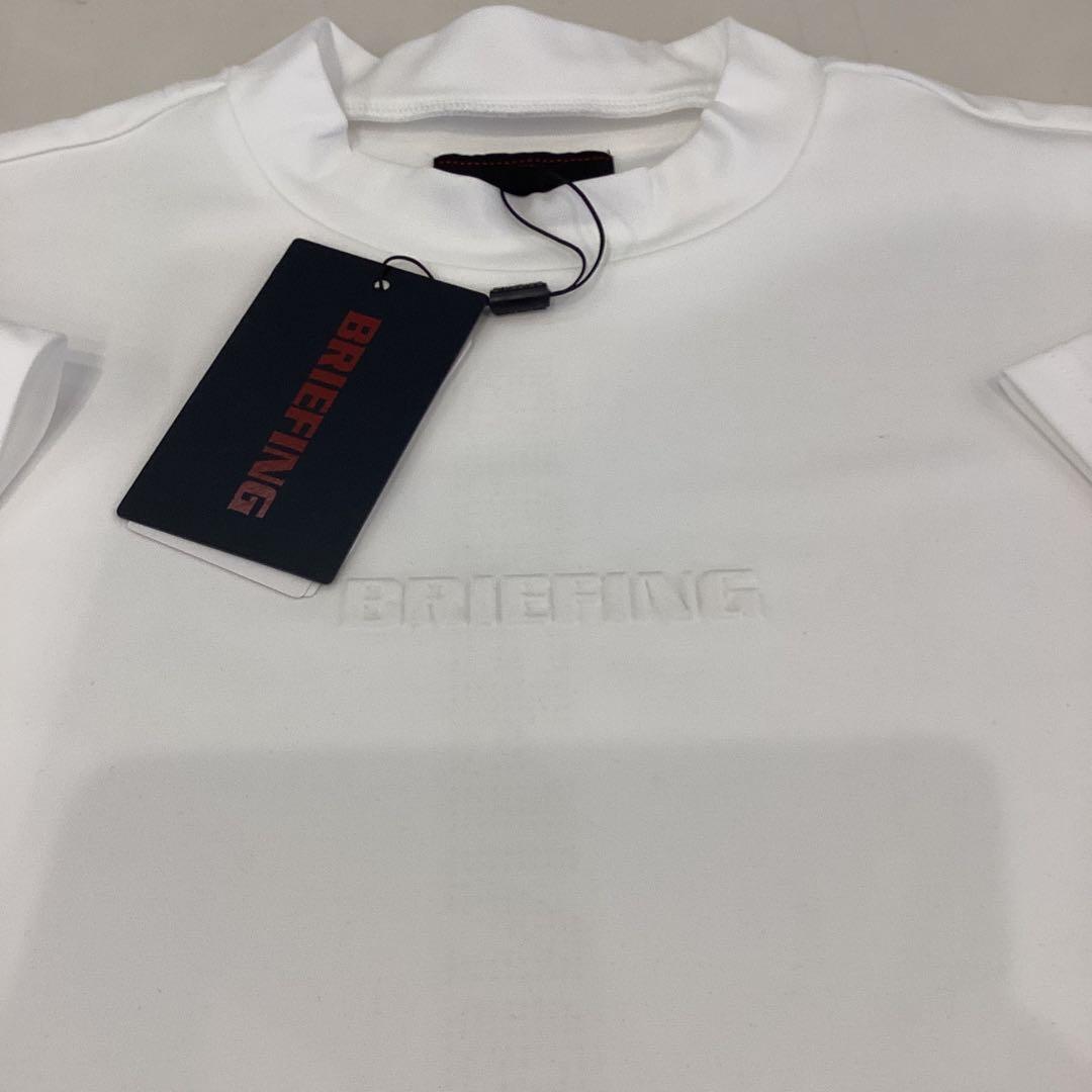 新作　BRIEFING MINI 3D LOGO HIGHNECK ホワイトM