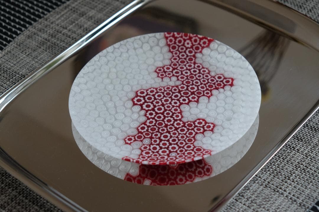 民藝ガラス プレート 皿 検/舩木倭帆/藤田喬平/倉敷ガラス/ワイングラス