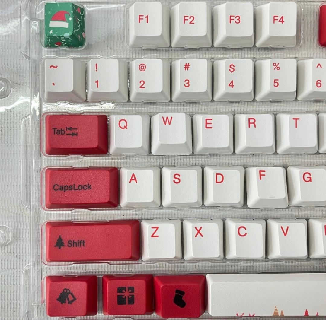 『美品 』Varmilo 108K-110Ds-G-W クリスマスキーボード