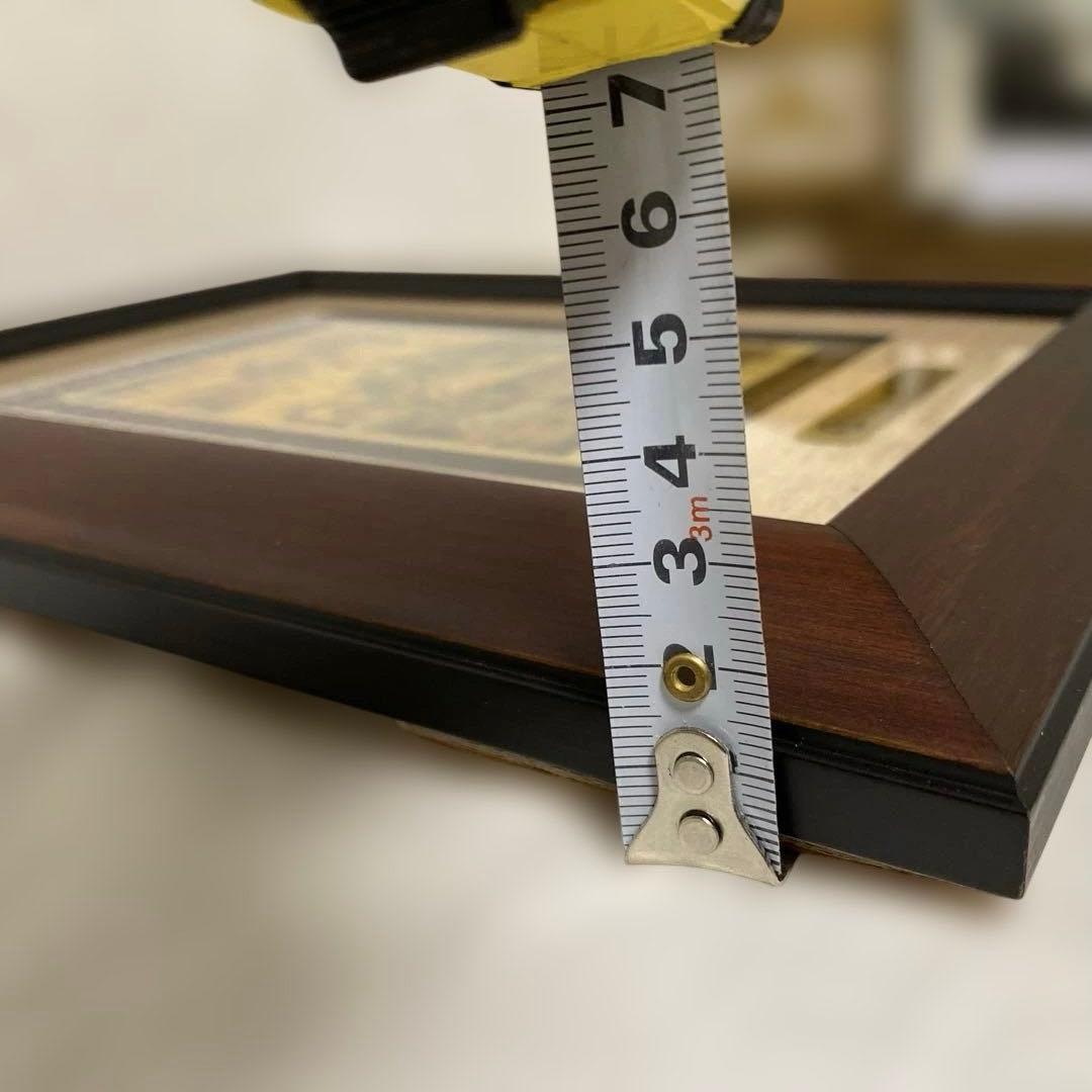 純金粉使用画 八駿圓 国立故宮博物院 台湾 風景画 木製額 新品