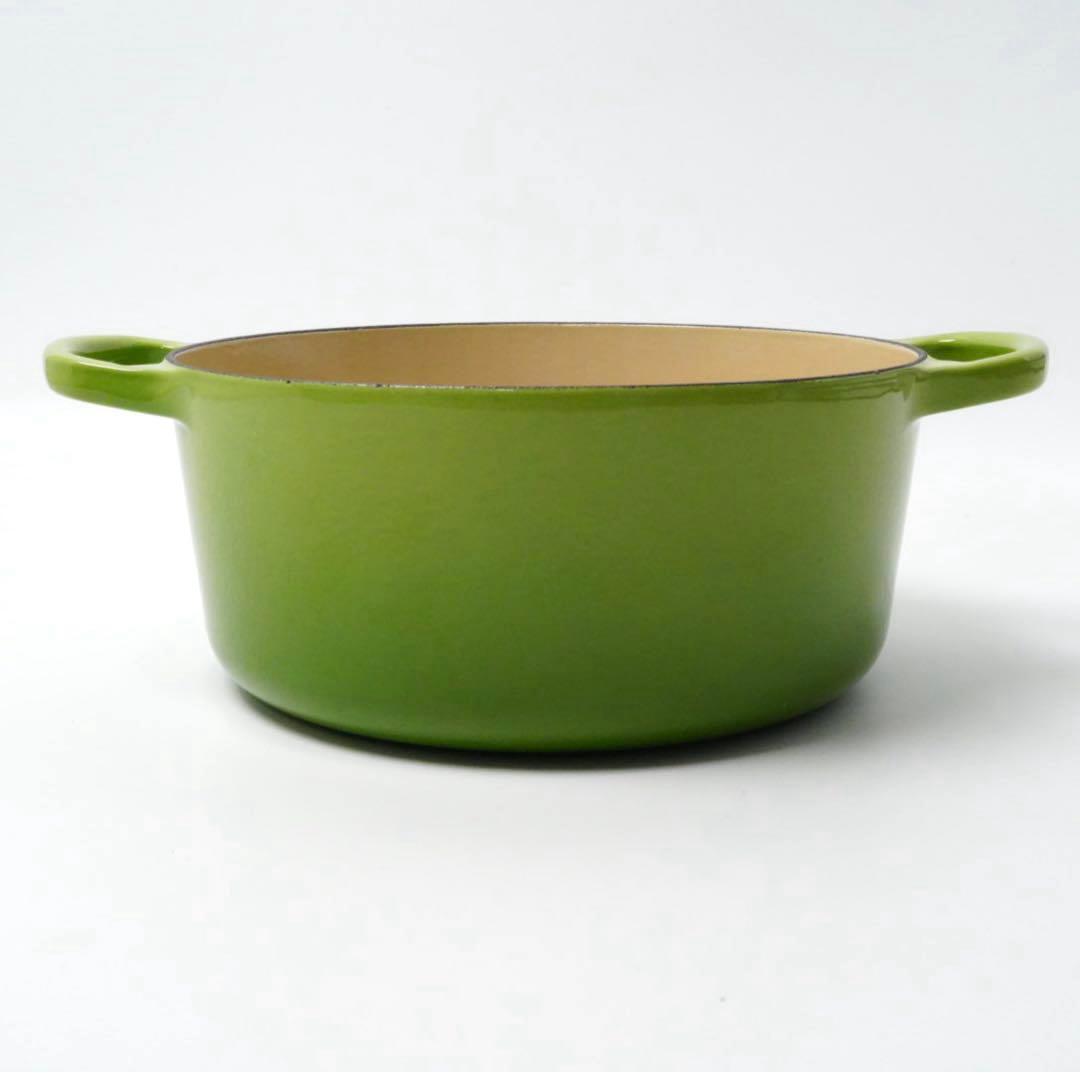 【美品】LE CREUSET　シグニチャーココット ロンド パーム22cm