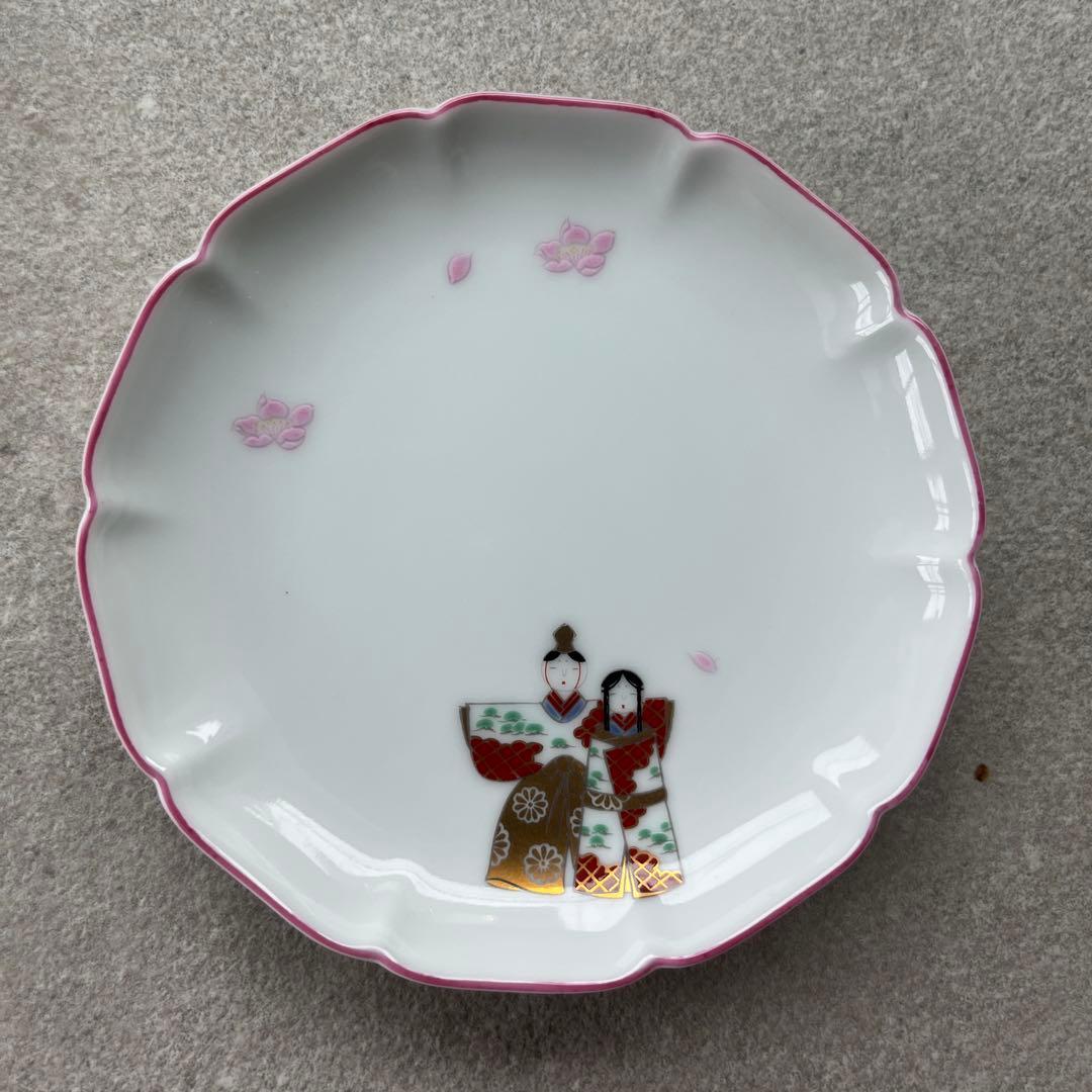 【深川製磁】お雛様　 小皿 豆皿　たち雛　雛あられ　4枚×2セット
