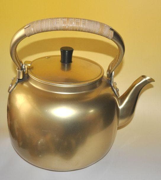 日軽　やかん　10リットル　籐巻き　昭和レトロ