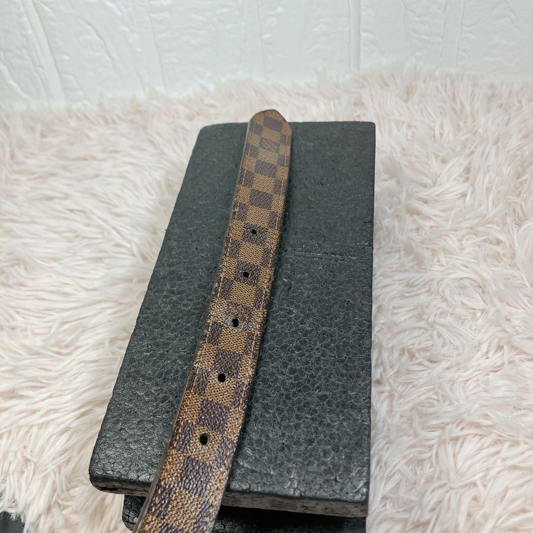 美品 ルイヴィトン ダミエ サンチュール ミニ ベルト ゴールド 即日発送