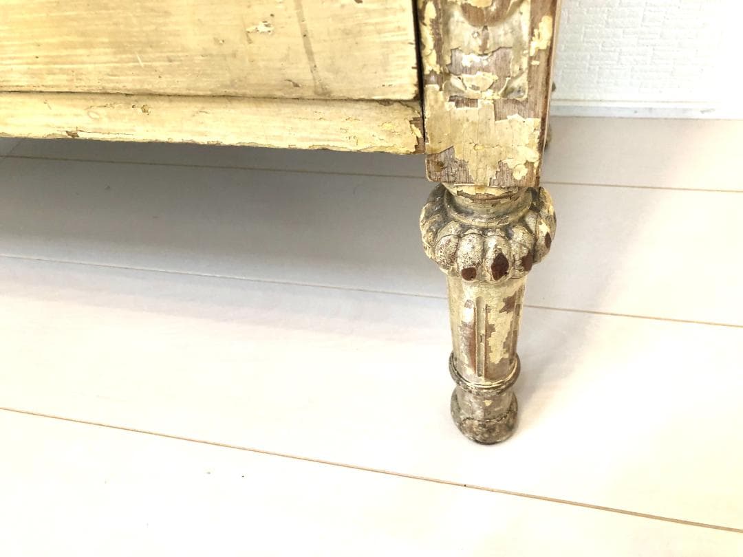 【フランス アンティーク家具】シャビーシック アンティークチェスト キャビネット