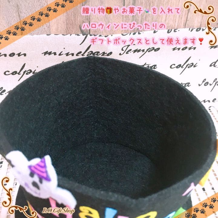 ⑧コウモリ　ハット　ハロウィン　ラッピング　ハンドメイド　ギフト　ボックス