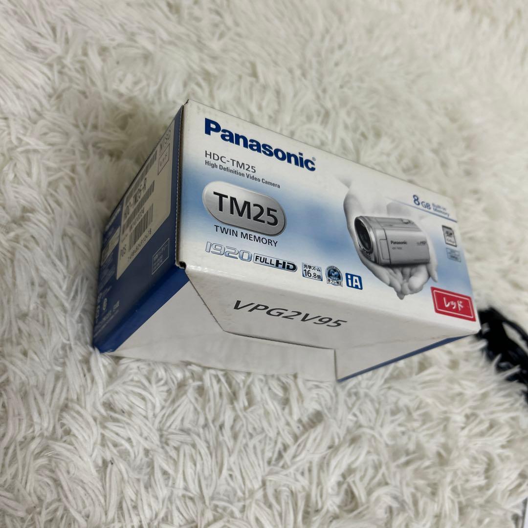 【美品】Panasonic HDC-TM25 ビデオカメラ レッド パナソニック