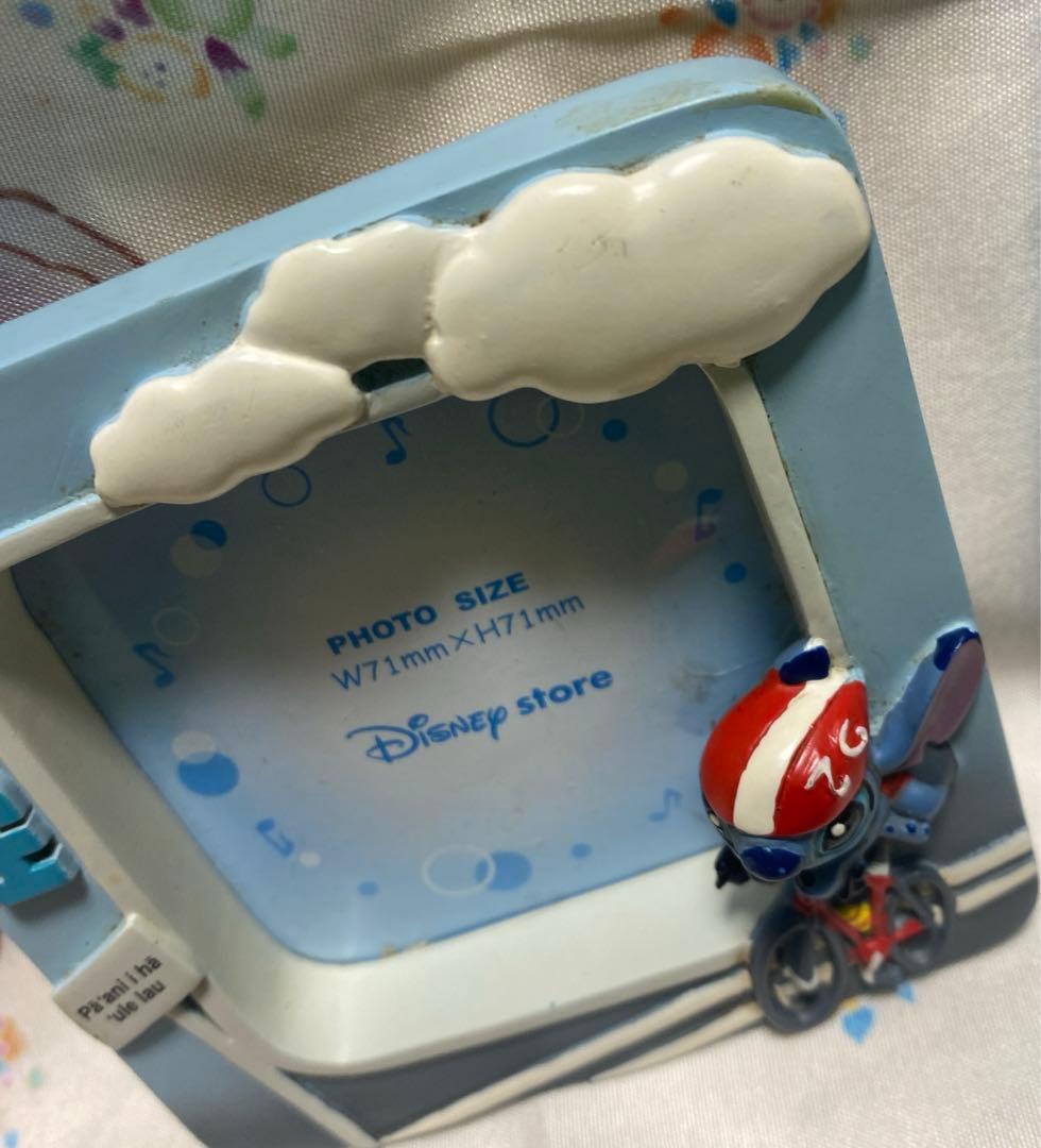 スティッチ アヒル 置物 小物入れ ケース フィギュア ディズニーストア 果物