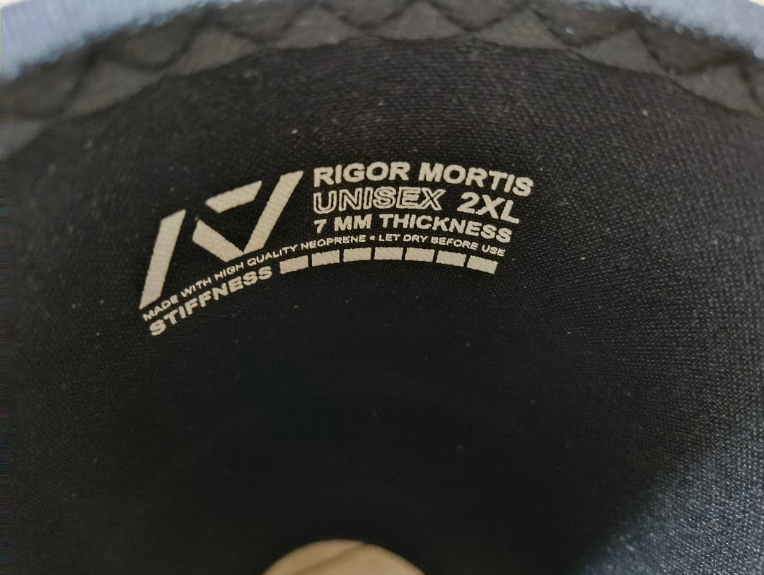 A7 パワーリフティングRigor Mortis　ニースリーブ 2XL 7mm厚
