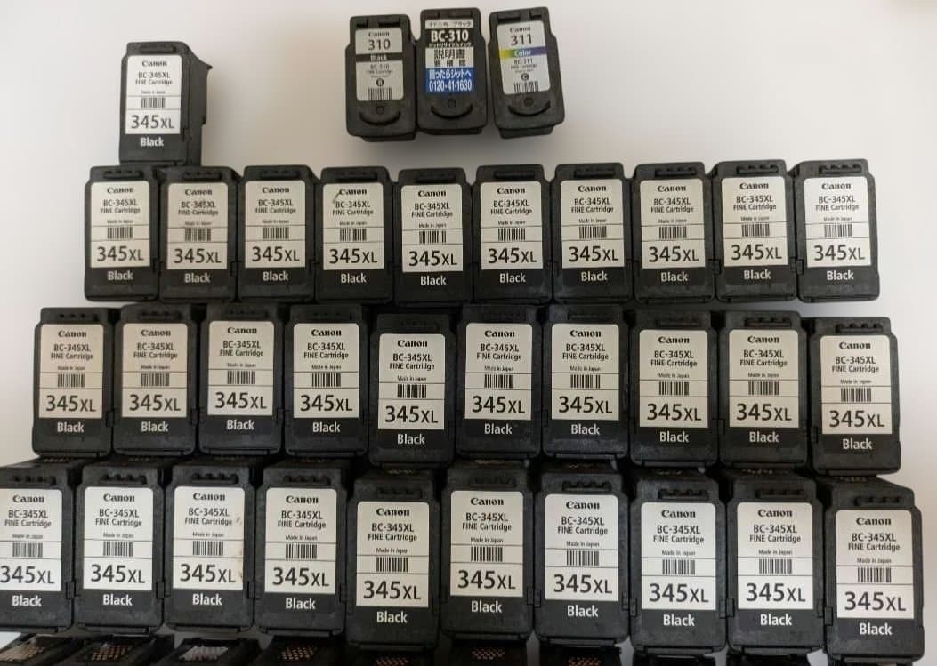 Canonプリンター　 純正品使用済みカートリッジ　86個