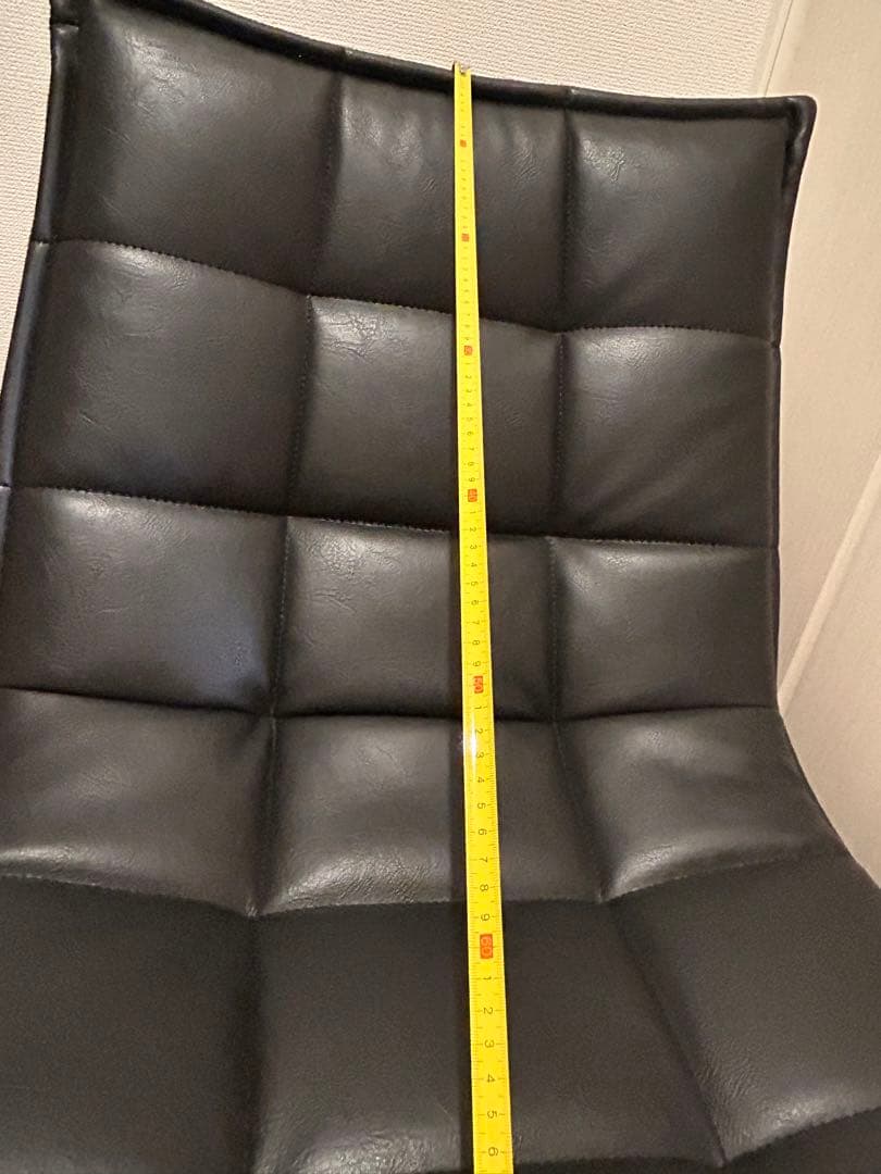 デザイナーズチェア ブラック レザー調 モダン 1人掛け