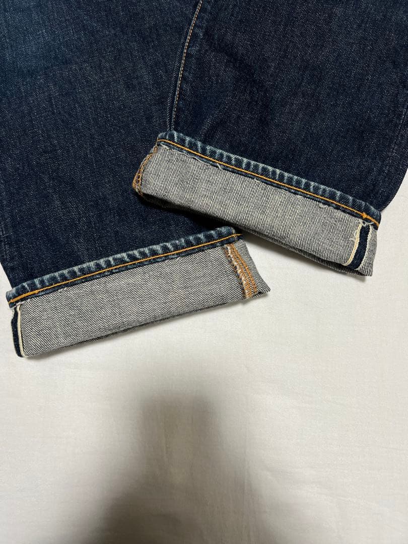 EVISU No.2 2000 31×35 白大黒 ビックカモメ 虎耳 ホワイト