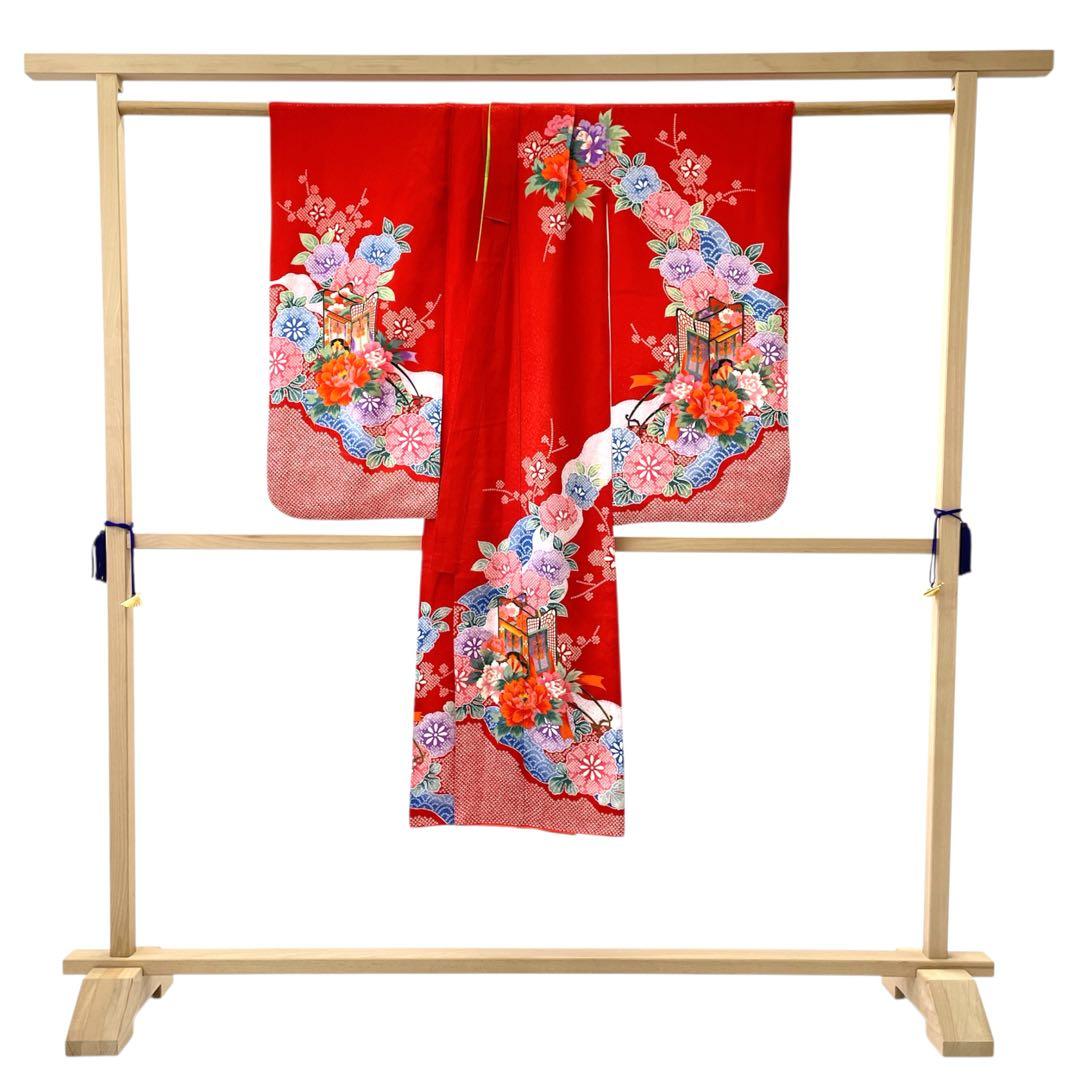 ◎mk-589　七五三　女の子　着物　7歳　　12-2