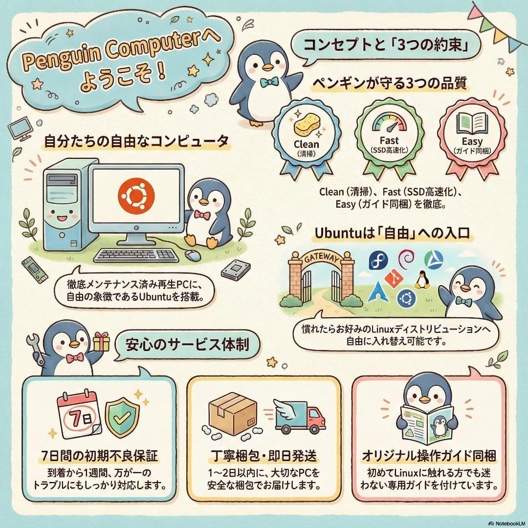 【Ubuntu搭載】富士通 i5-7500/16GB/SSD デスクトップPC