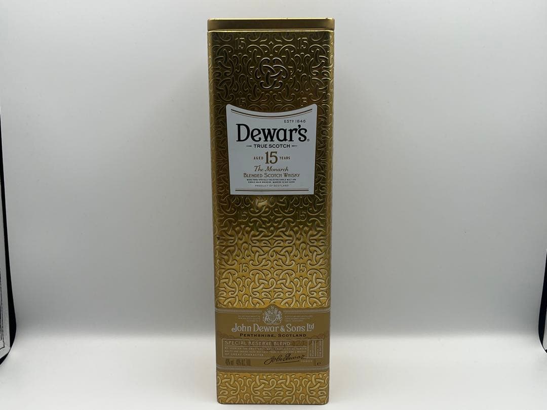 【未開栓】デュワーズ 15年 スコッチウィスキー 1L 缶付き