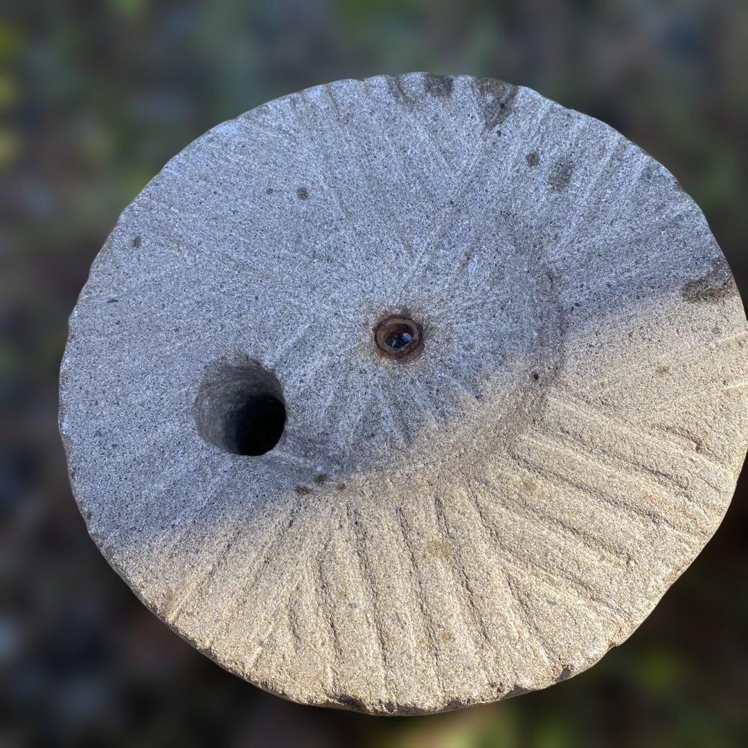 天然石製 石臼　直径約20cm 骨董　古民具