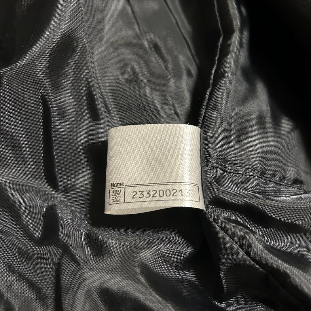 【美品】Mizuno ミズノ ダウンコートベンチコートメンズ 刺繍ロゴ ネイビー