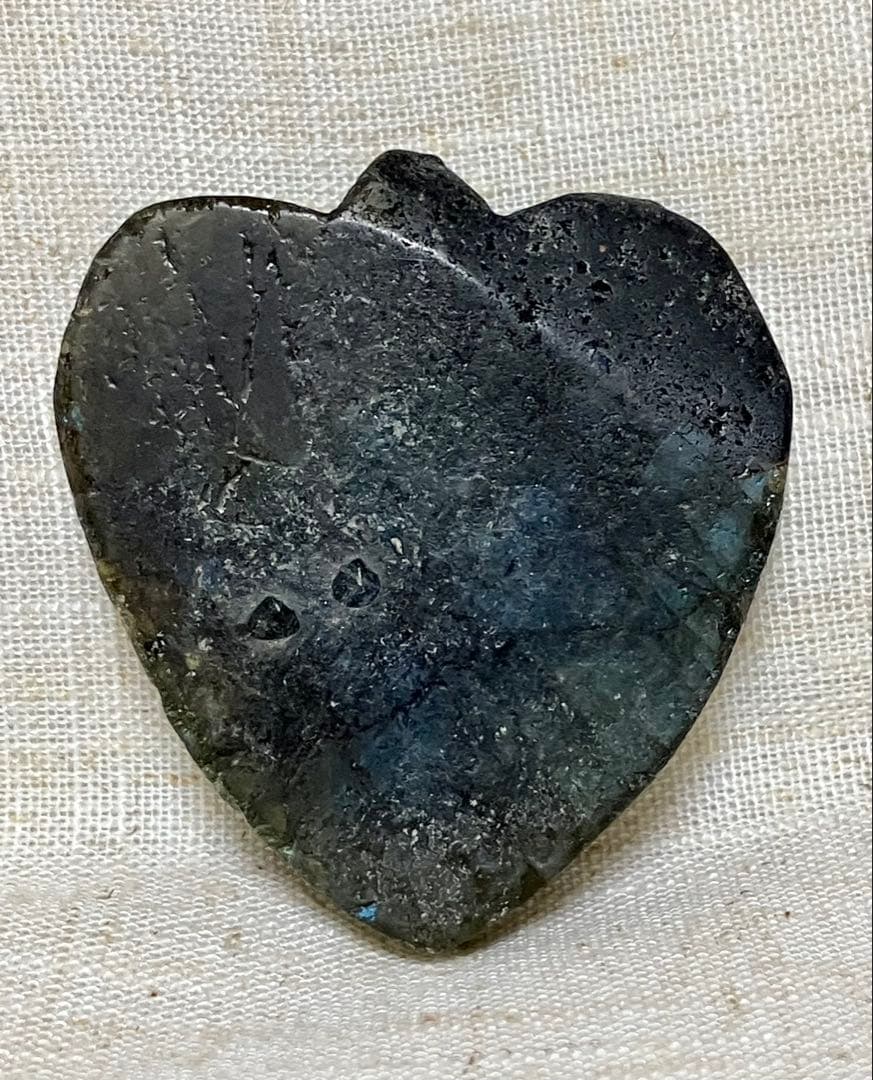 天使の置物　天然石ラブラドライト