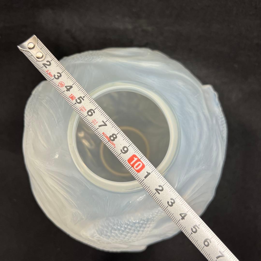 専用1920年頃　ルネ・ラリックFORMOSEウランガラス花瓶　高さ約17.5㎝