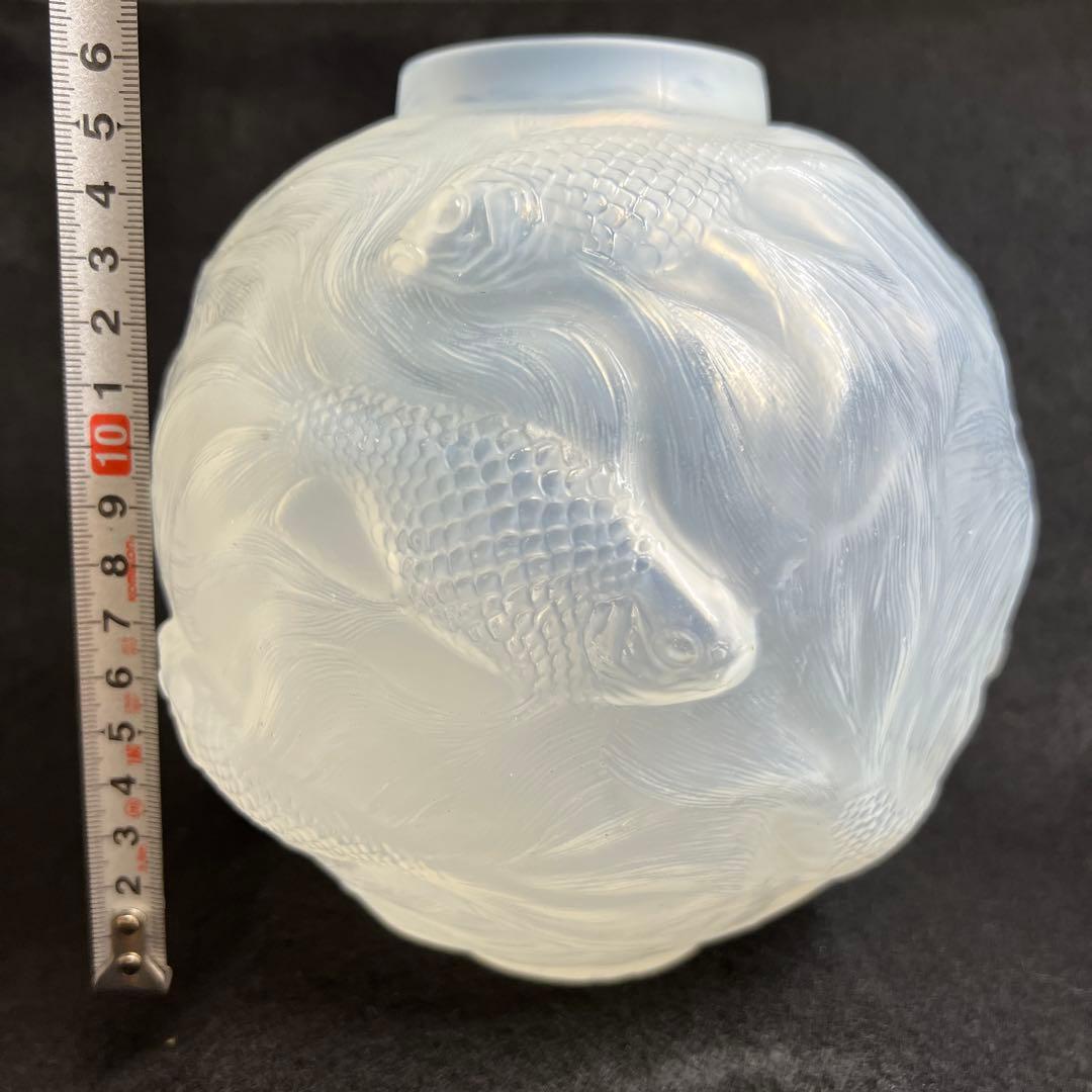 専用1920年頃　ルネ・ラリックFORMOSEウランガラス花瓶　高さ約17.5㎝